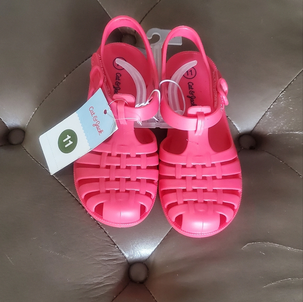 Cat & Jack Baby Girl Jelly Sandals SIZE 11